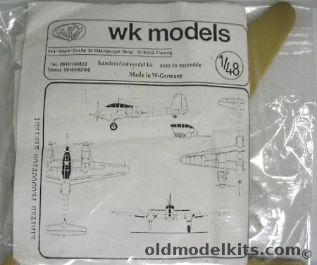 WK Models 1/48 Messerschmitt Me-410 A2/U4 plastic model kit